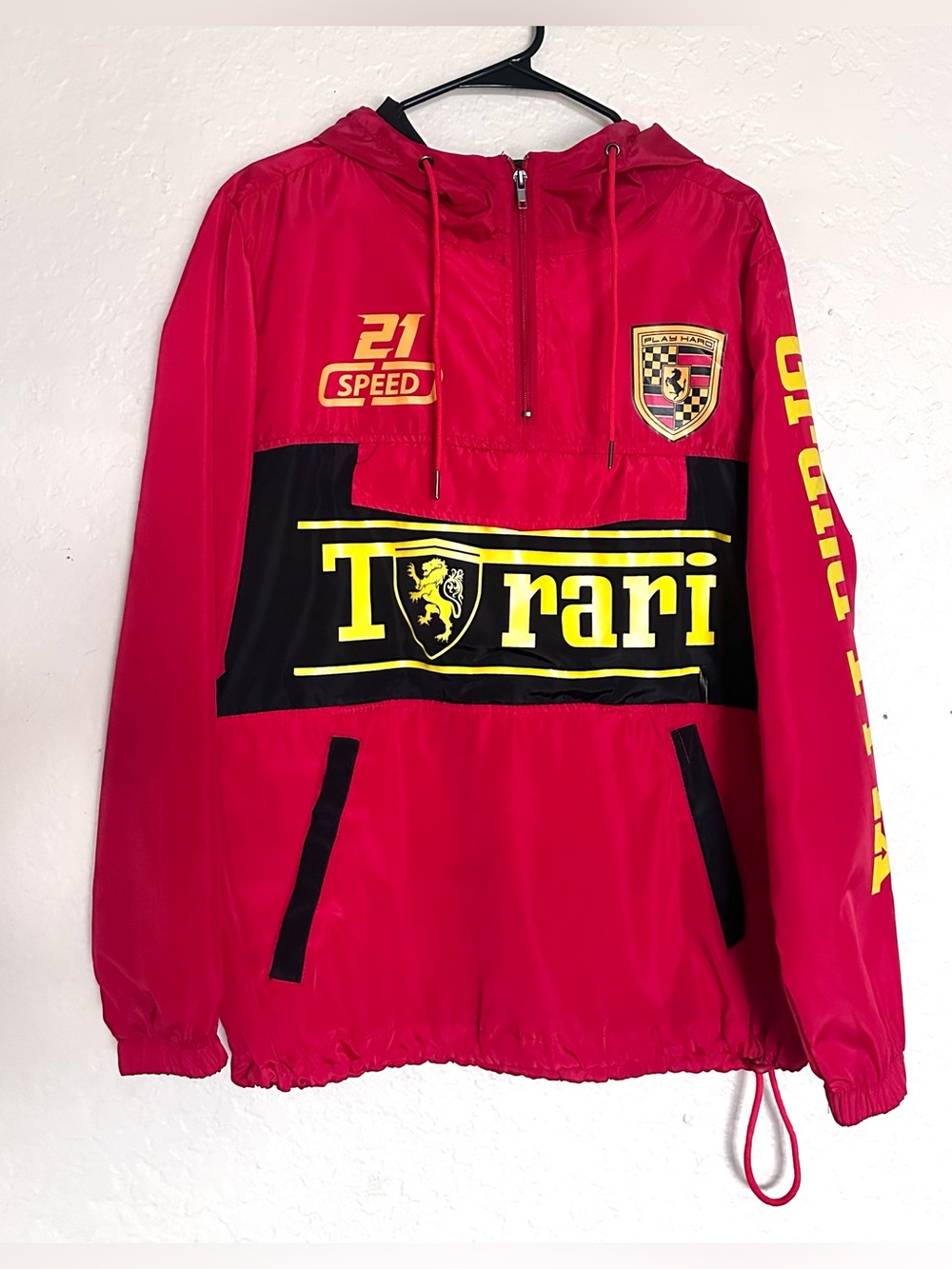Grand Prix Ferrari Windbreaker Pullover Jacket